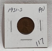 1931-S Cent AU