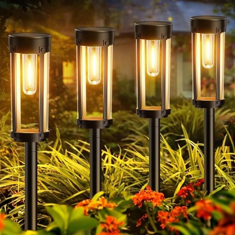 WdtPro Solar Pathway Lights Outdoor, 8 Pack