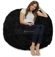 *Large Faux Fur Bean Bag Chair Cover