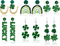 St. Patrick' s Day Earrings Set-6 pairs