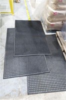 (3) Rubber Anti Fatigue Floor Mats