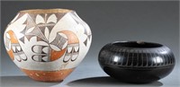 2 Native American Pottery Vessels.