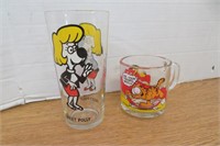 Vintage Garfield Mug &  Pepsi Sweet Polly Glass
