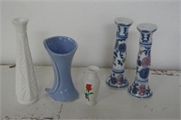 Candle holders and vases