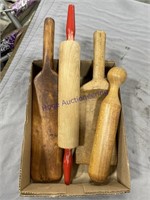 ROLLING PINS, WOOD PADDLES
