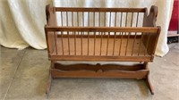 Solid Wood Vintage Rocking Crib