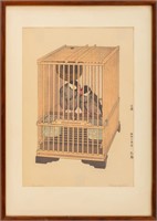 Toshi Yoshida "Buncho" Color Woodblock Print, 1930