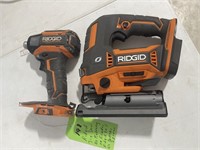 Ridgid Jig Saw & Drill No Batteries or Blades