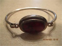 Red Stone 925 Bracelet-18.7 g