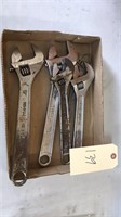 Assorted Adjustable Wrenches