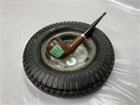 Seiberling Tire Ash Tray with Pipe