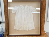 LARGE VICTORIAN FRAMED CHILD`S CLOTHING