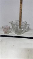 2 FireKing Measuring Glasses