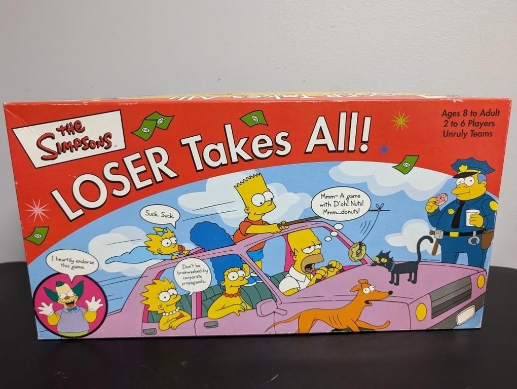 2001 The Simpsons Loser Takes All Game