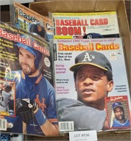 4 DIFF. BASEBALL CARD PRICE GUIDE MAGAZINES