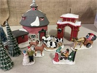 Christian village barn, animals, more