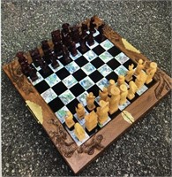 Wooden Chess Set  (w/board and pieces)