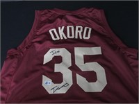 Isaac Okoro signed basketball jersey Beckett COA