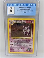 CGC 6 Gym Heroes Sabrina's Gengar Holo - Unlimited