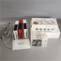 LARGE LOT OF NINTENDO WII CONSOLES & GAMES