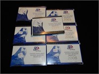 (7) State Qtr. Proof Sets 1999-2008