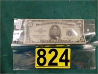 $5.00 Silver Certificate - 1953