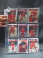 1982 NHL Collector cards .
