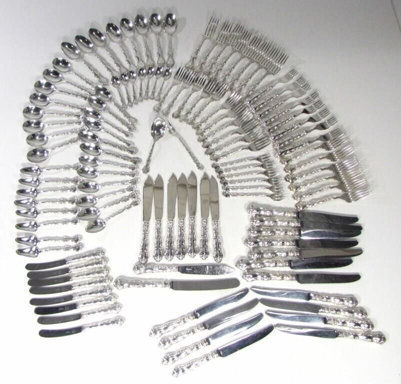 LARGE SET OF BIRKS REGENCY PLATE CUTLERY