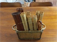 Woven Roll Up Placemats & Carrier