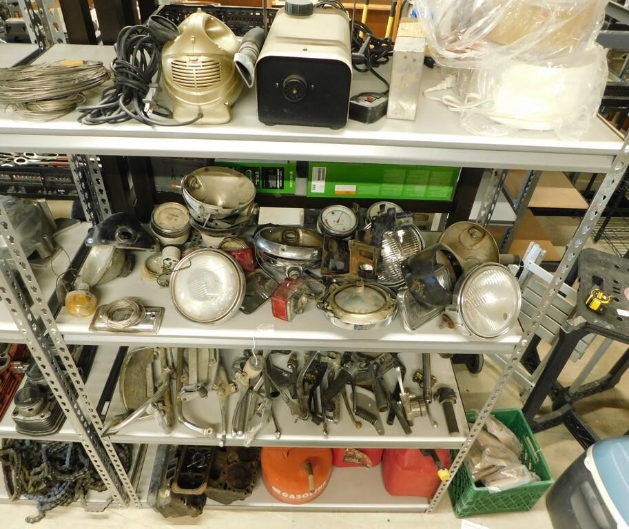 VINTAGE MOTORCYCLE PARTS, COINS, TOOLS AND MORE