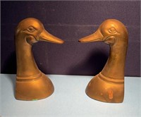 Ducks unlimited 6in brass bookends