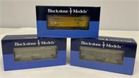 Three Blackstone Freight Cars HOn3 Scale