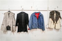 (2) Ladies Vest, Shirt, Blue Jean Jacket