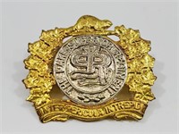 Lake Superior Regiment  Cap Badge Bi Metal