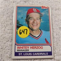 2-1983 Topps Whitey Herzog