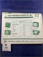 Vintage Sams Photofact Folder No 772 TVs