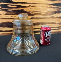 Bicentennial Amber Glass Liberty Bell Cookie Jar