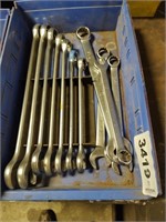 Set of SAE combination wrenches