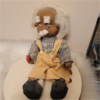 Vintage Albert Einstein Doll Grandpa  11"