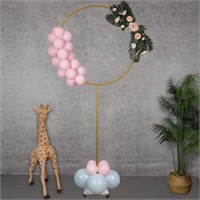 YALLOVE Metal Round Balloon Column, 7.25 FT Height