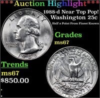 ***Auction Highlight*** 1988-d Washington Quarter