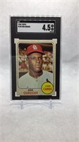 1968 Topps #100 Bob Gibson SGC 4.5 baseball card