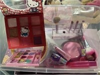 Girls makeup and brushes