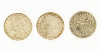 Coin 3 Morgan Silver Dollars-1889-2 / 1889-0