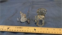 Vintage Puppy Dog Candy Figurine and Cristal