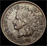 1864-L Indian Head Cent NEARLY UNCIRCULATED