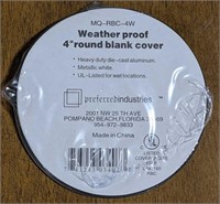 (BC) 4" round blank cover by Preferred