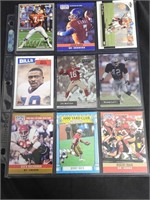 9 Vintage Football Cards '87-93 Hall Of Famers