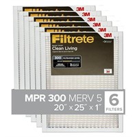 Filtrete 20x25x1 Air Filter, MPR 300, MERV 5, Clea