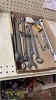Sae combo wrenches, tape measures, drill bits
